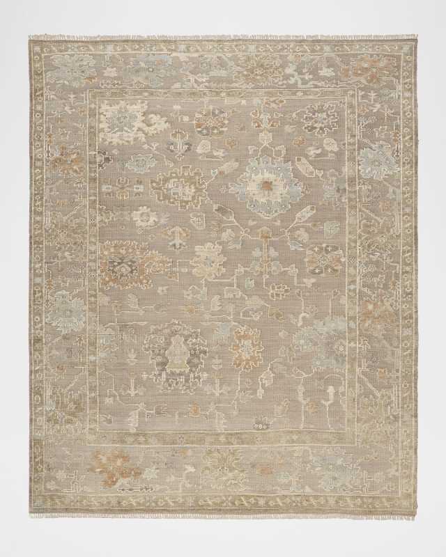 Whispers Taupe Hand-Knotted Rug, 9' x 12'